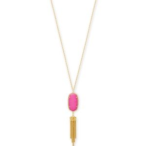 Kendra Scott, Rayne long pendant necklace- magenta
